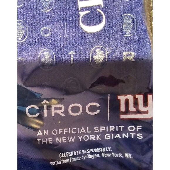 CIROC Vodka Koozie NFL NY Giants Sleeve Glass Bottle Protector Cover Handle NEW - Picture 8 of 8